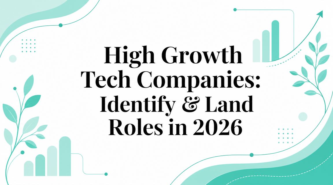 High Growth Tech Companies: Identify & Land Roles in 2026