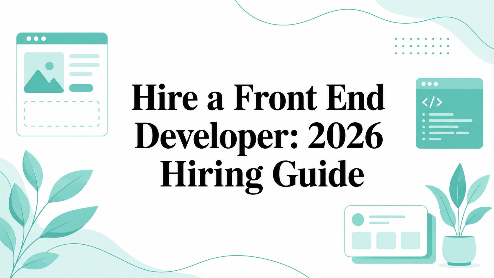Hire a Front End Developer: 2026 Hiring Guide