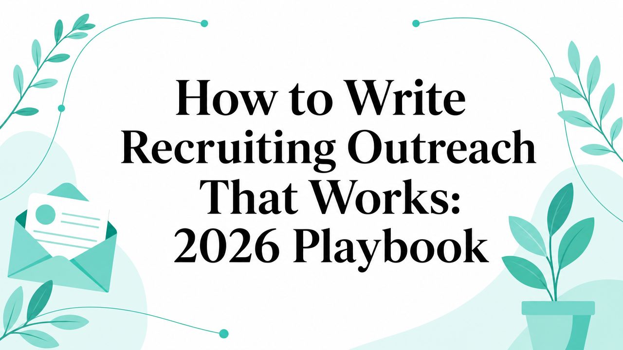 How to Write Recruiting Outreach That Works: 2026 Playbook