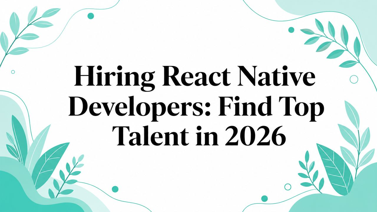 Hiring React Native Developers: Find Top Talent in 2026