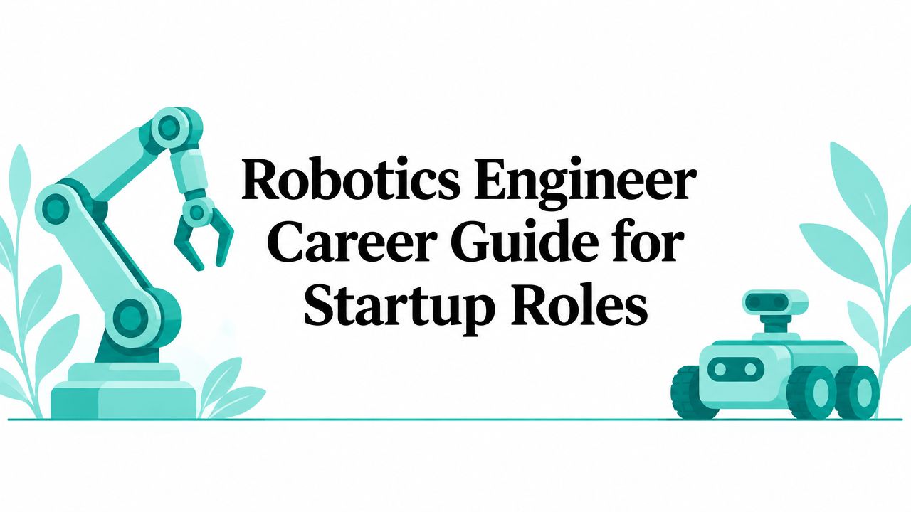 Robotics Engineer Career Guide for Startup Roles