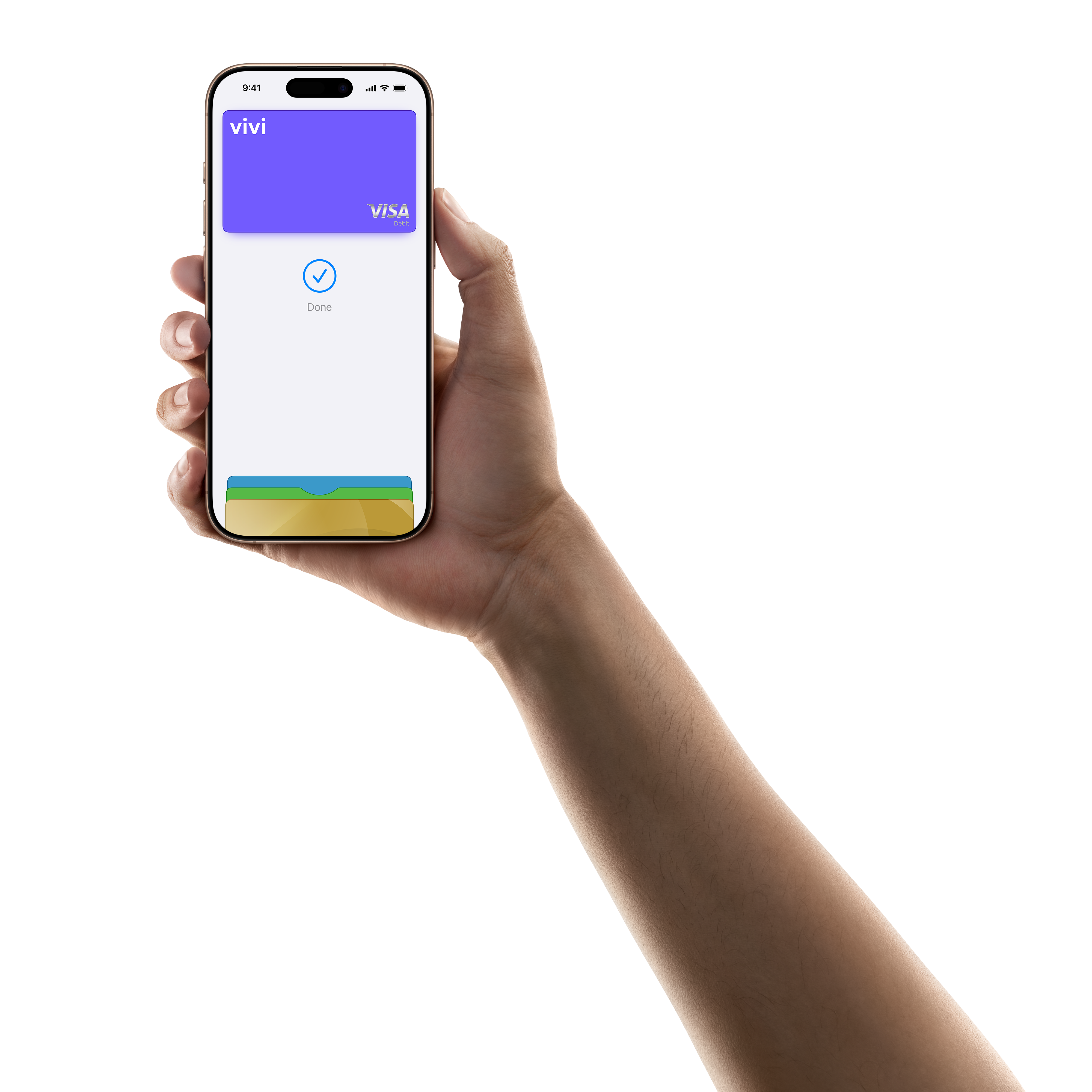 Vivi card added to Apple Pay on iPhone 17 Pro