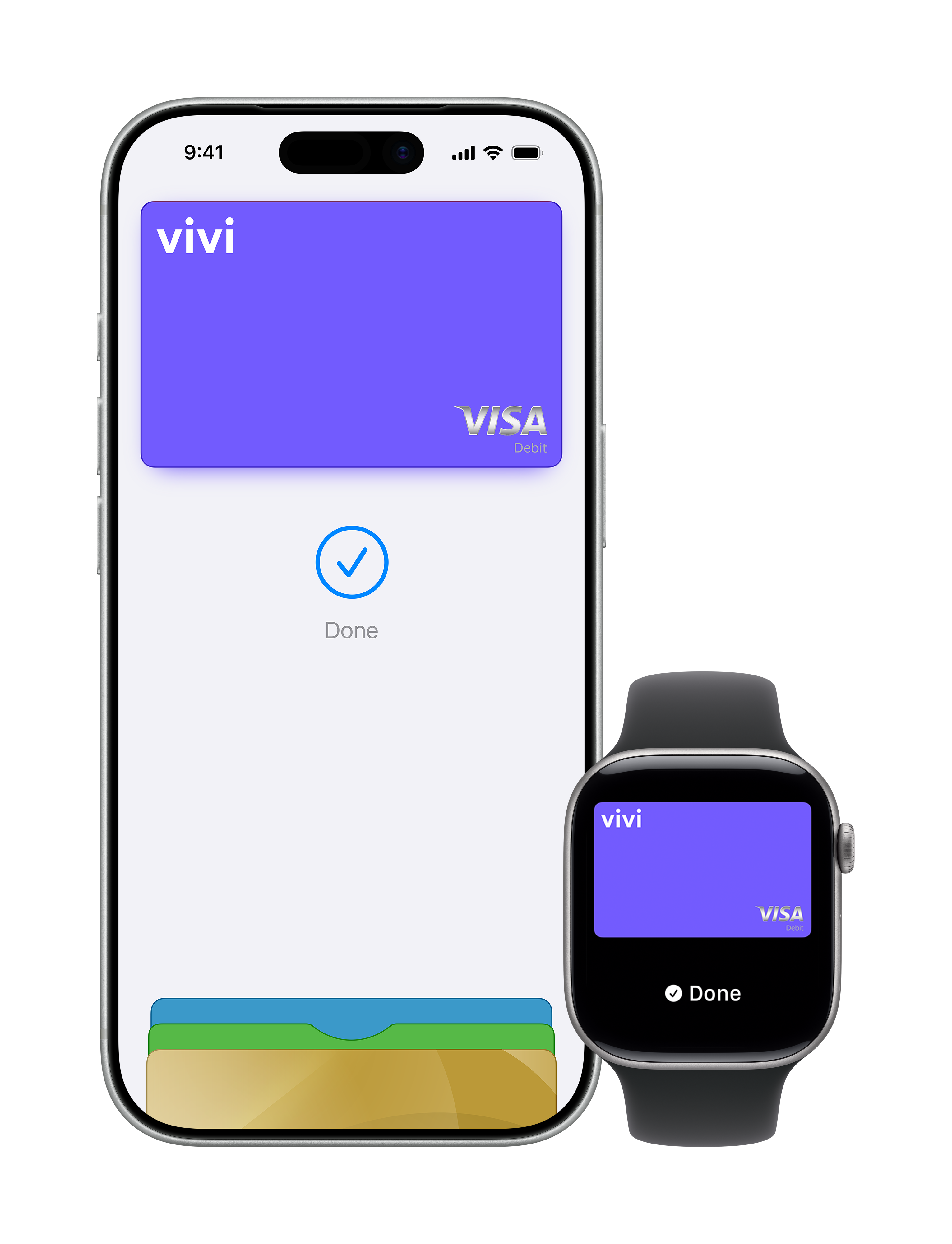 Vivi card in Apple Pay on iPhone 17 Pro and Apple Watch