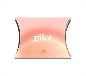 A package containing Pilot's Growth Plan hair loss treatment