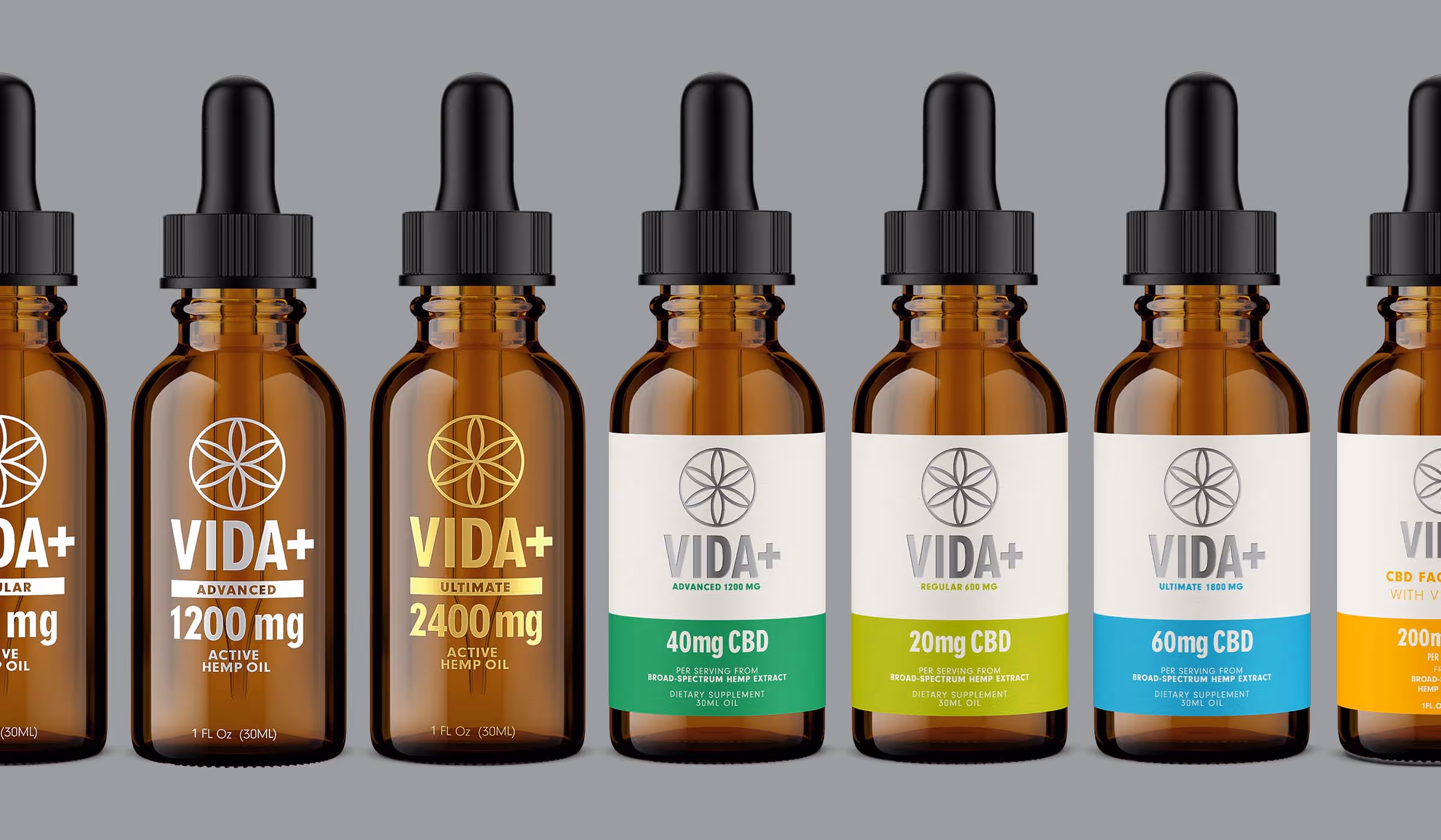 CBD and wellness product photography example showing label and bottle detail by Outshinery