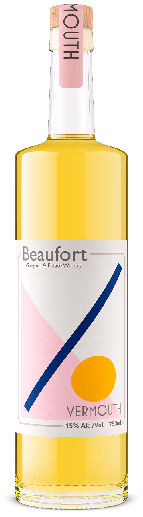 beautiful bottle shot of a Canadian vermouth by Outshinery