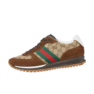 a brown and green shoe