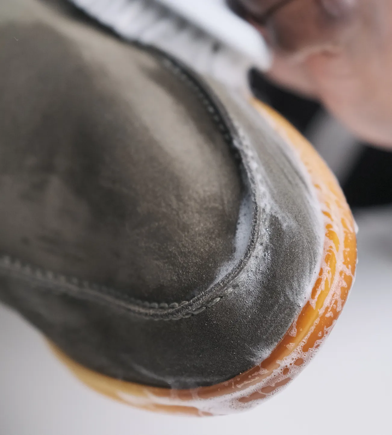 a close up of a shoe