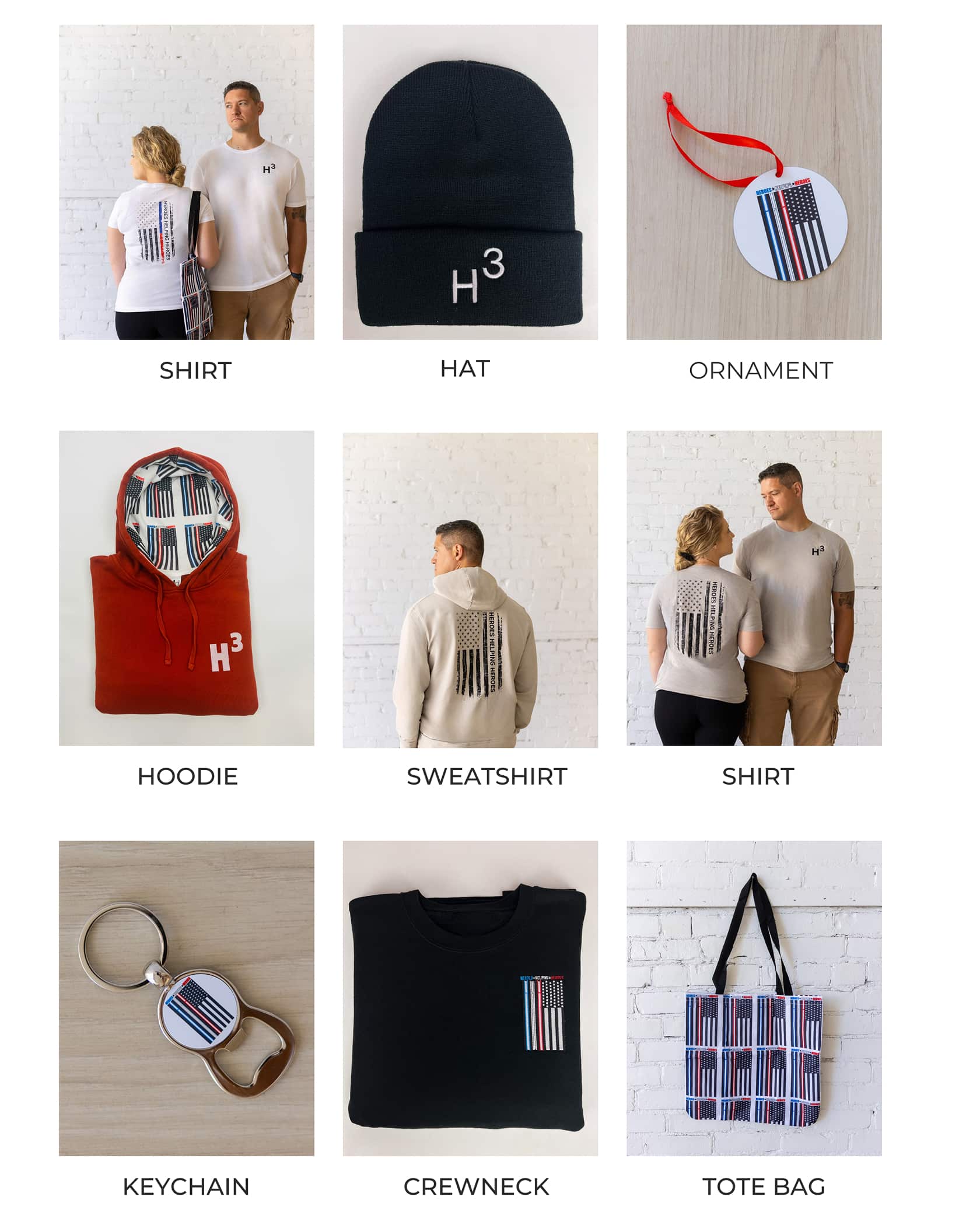 Images of the new store merchandise