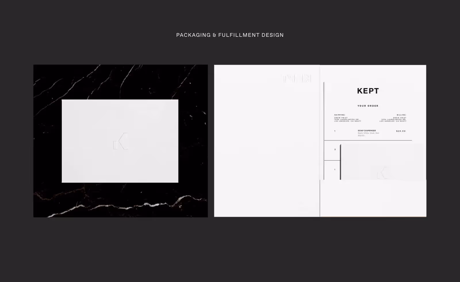 KEPT Home print pieces