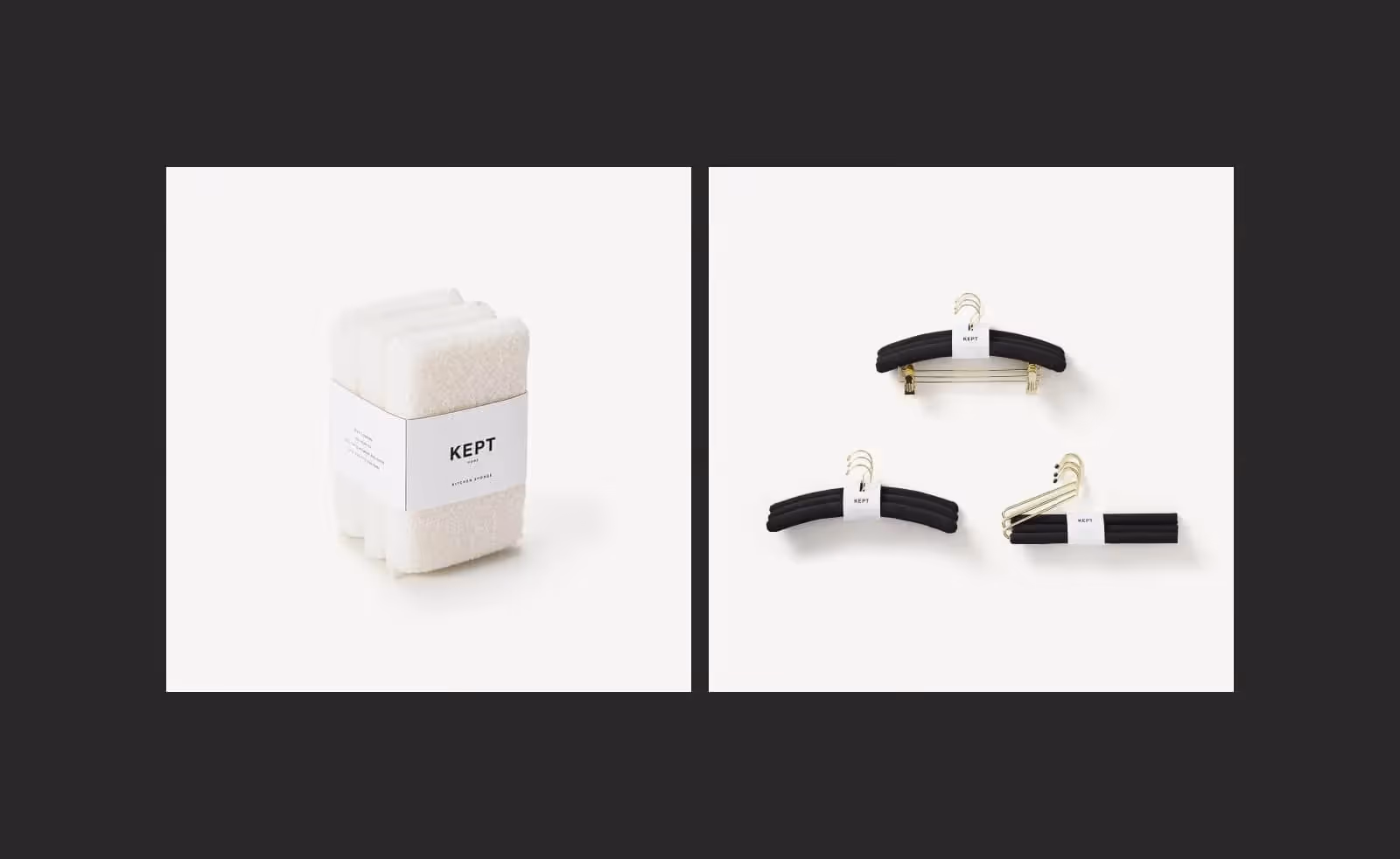 KEPT Home packaging designs