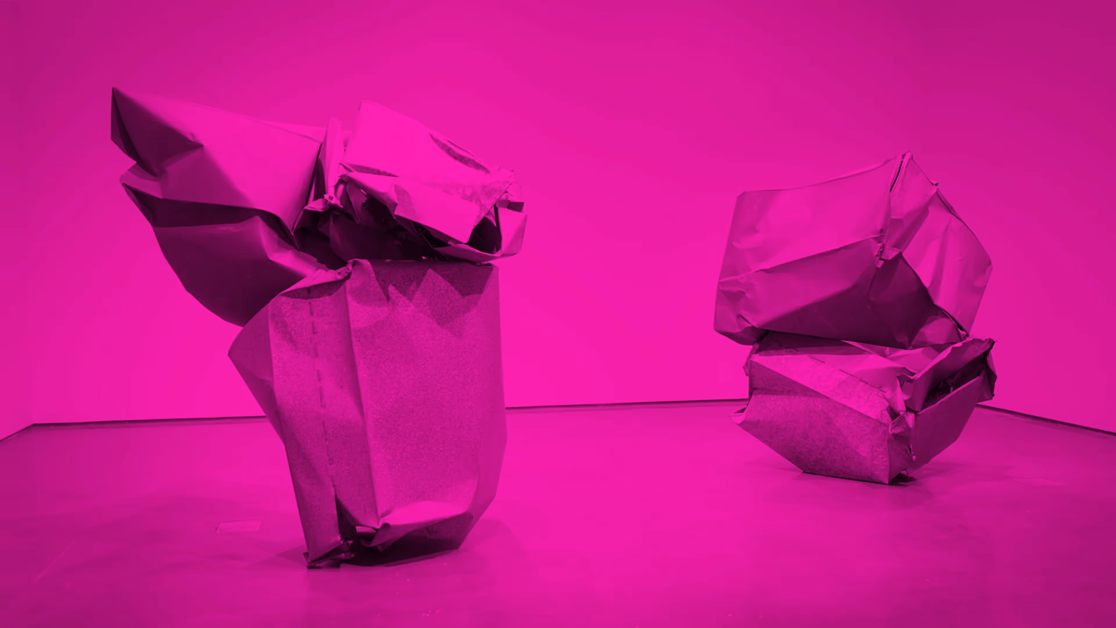 Sculpture by John Chamberlain featured in the Estate's reintroductory Instagram identity.