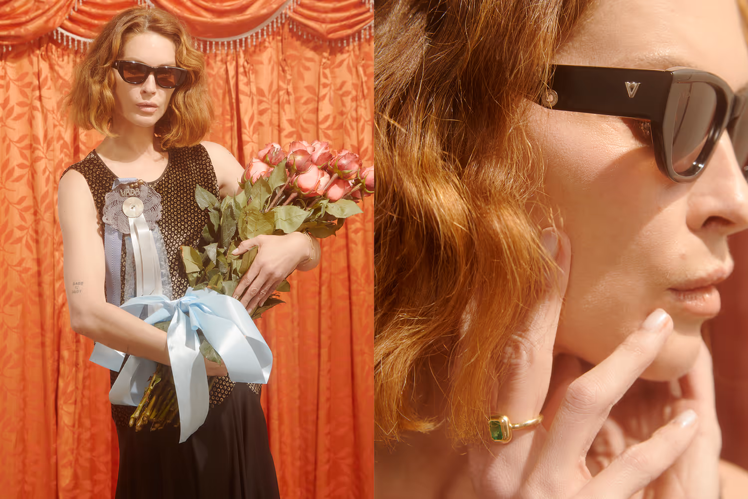 Eyewear product photography from the Vada website redesign, a Los Angeles eyewear and jewelry brand.