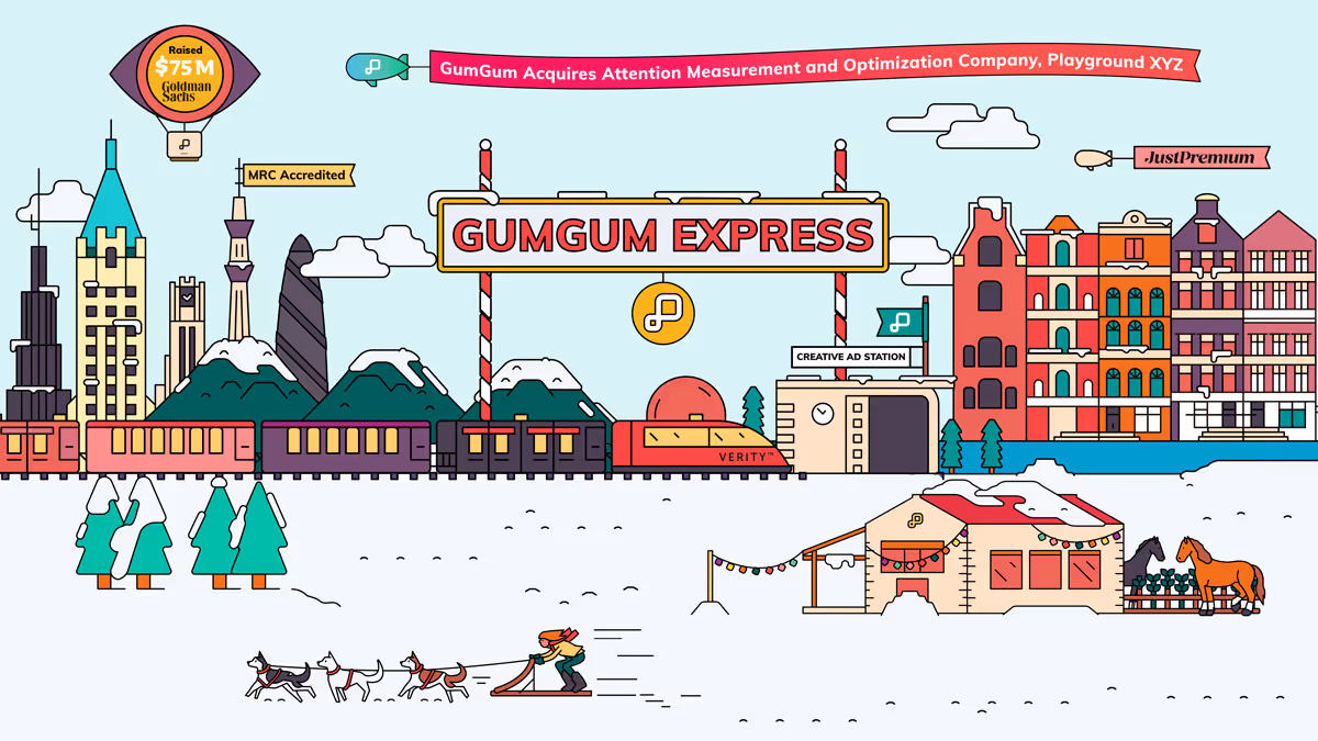 Image of snowy landscape showcasing GumGum's 2021 achievements