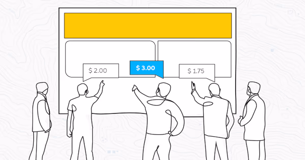 Illustration depicting the header bidding process