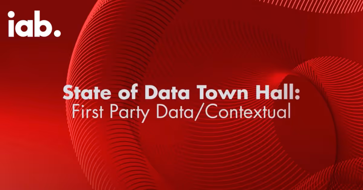 Title card for the IAB State of Data Town Hall