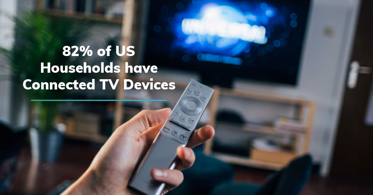 Illustration of Connected TV Audience Growth Above Linear TV
