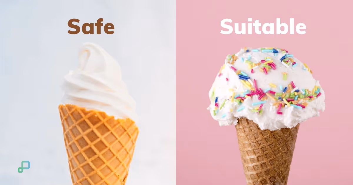 Illustration of the Difference Between Brand Safety and Brand Suitability