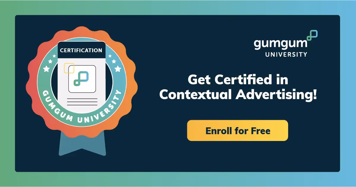 GumGum’s Contextual Certification Course link