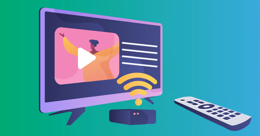 Graphic displaying connected tv advertisements