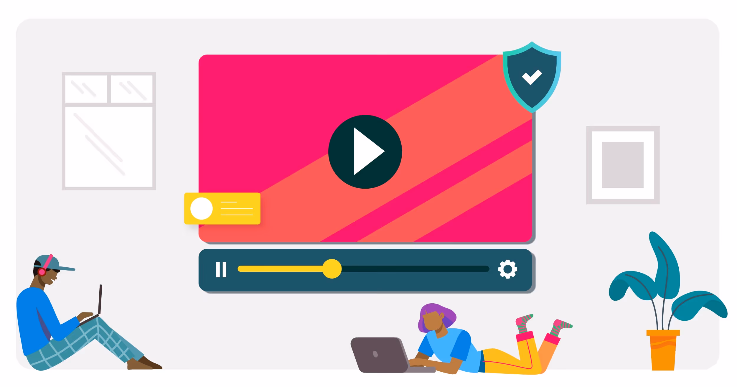 Graphic depicting brand safety in connected tv