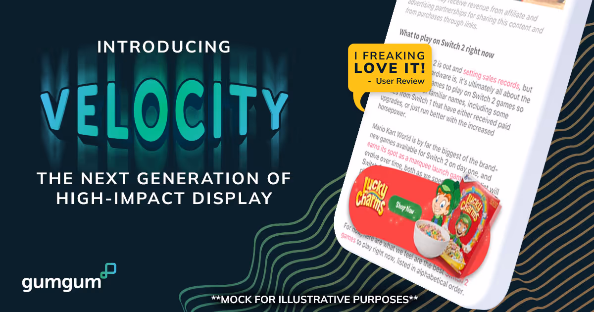 lucky charms velocity unit on a mobile device