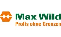Max Wild Logo mit Slogan 'Profis ohne Grenzen'