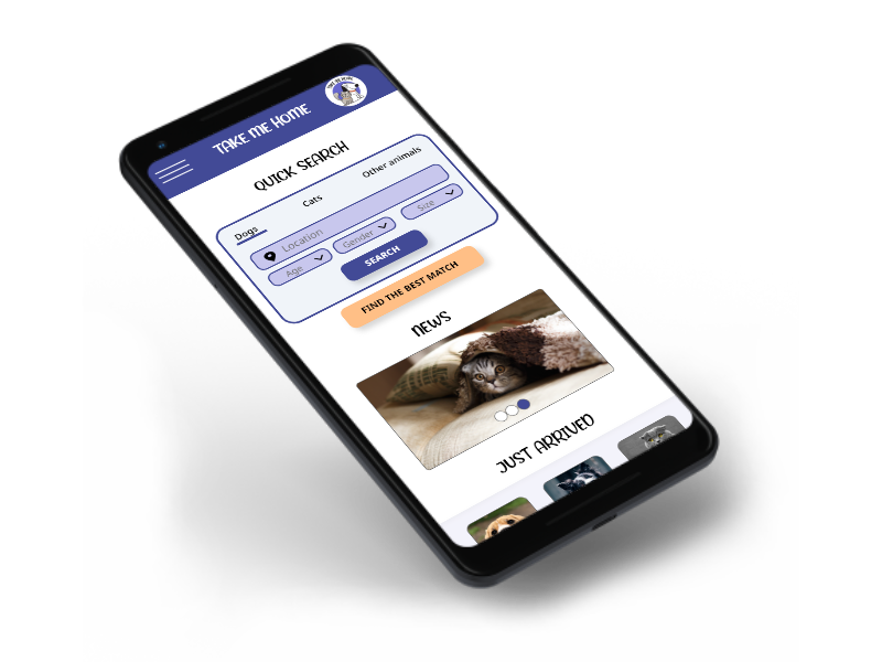 Responsive site phone mockup