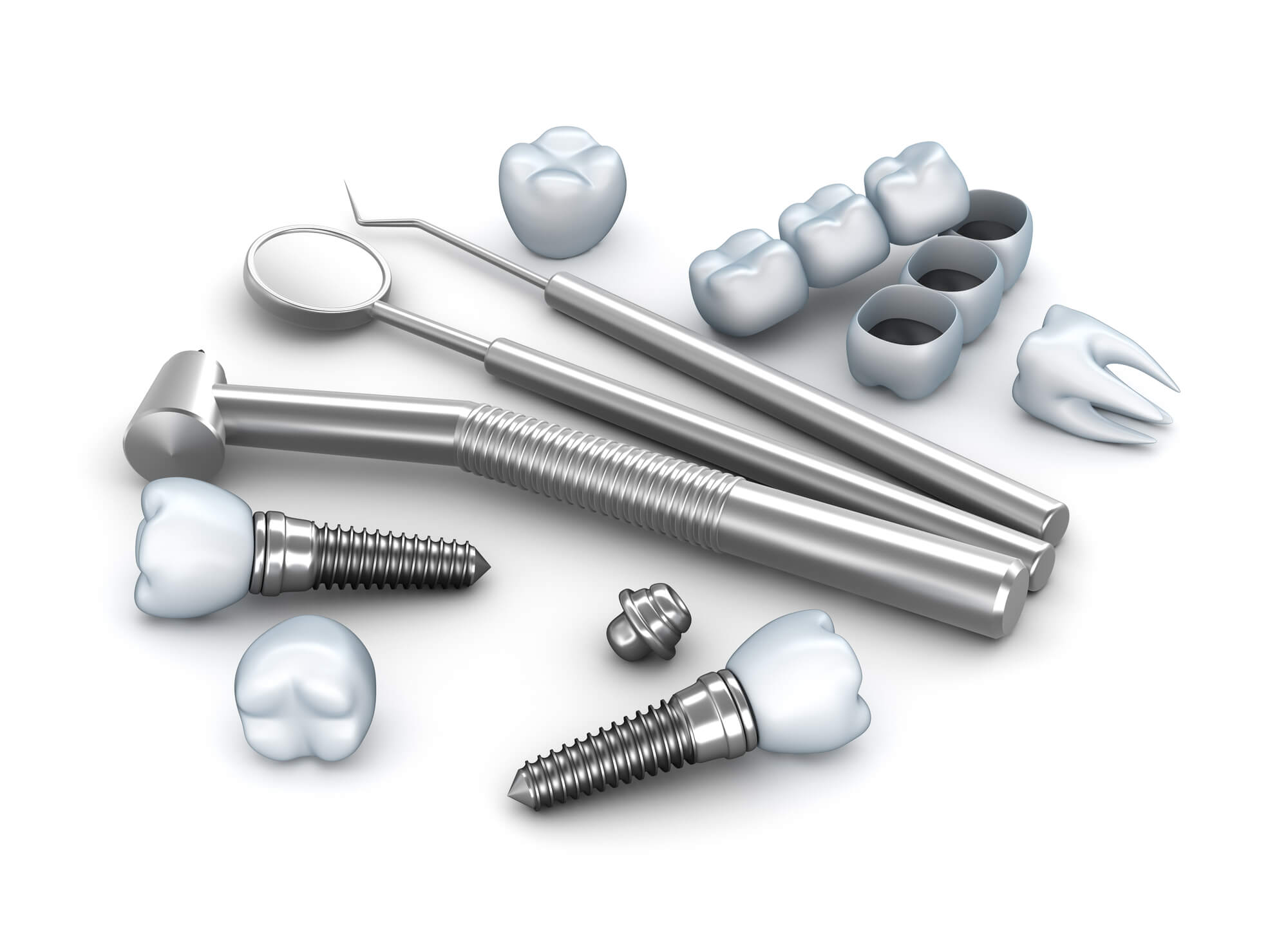 parts and tools used by implant dentist in Orlando