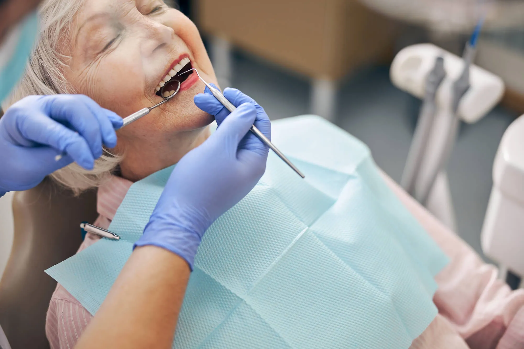 patient getting ceramic dental implants orlando
