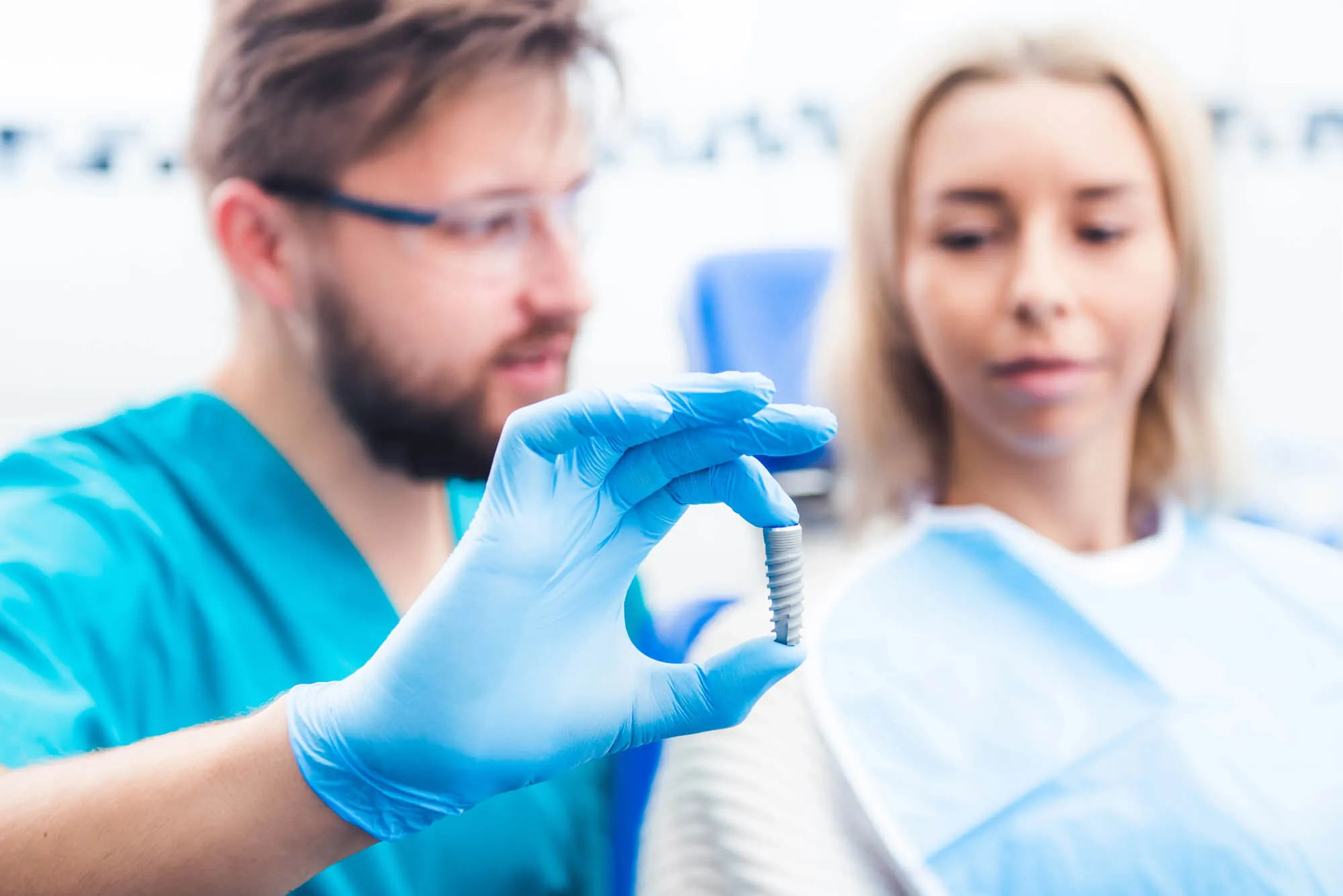 patient getting same day dental implants orlando