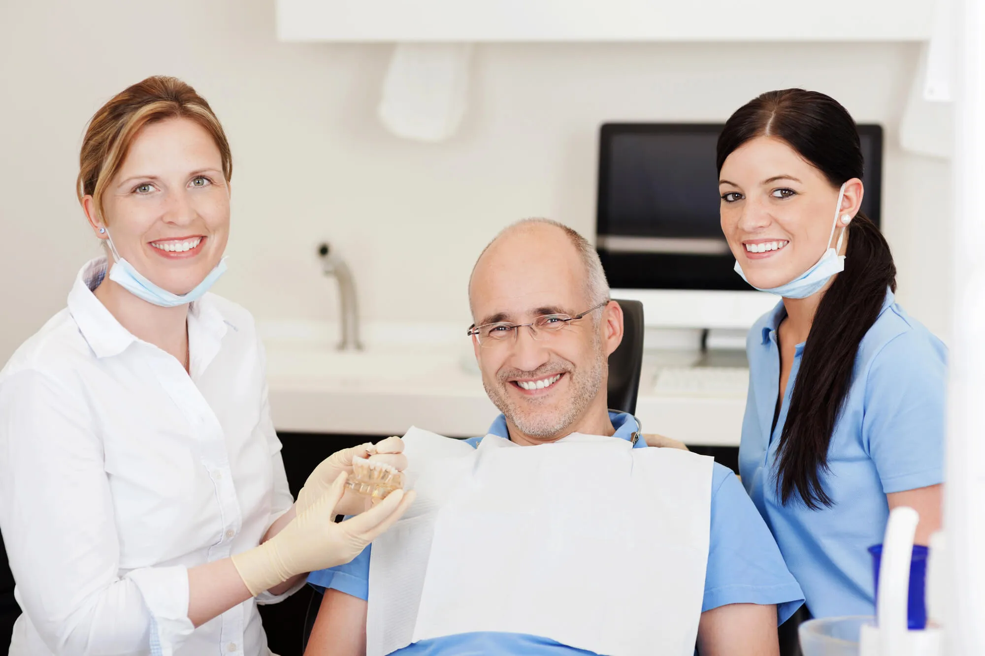 patient about to get ceramic dental implants orlando
