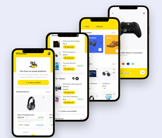 A mockup of a project
