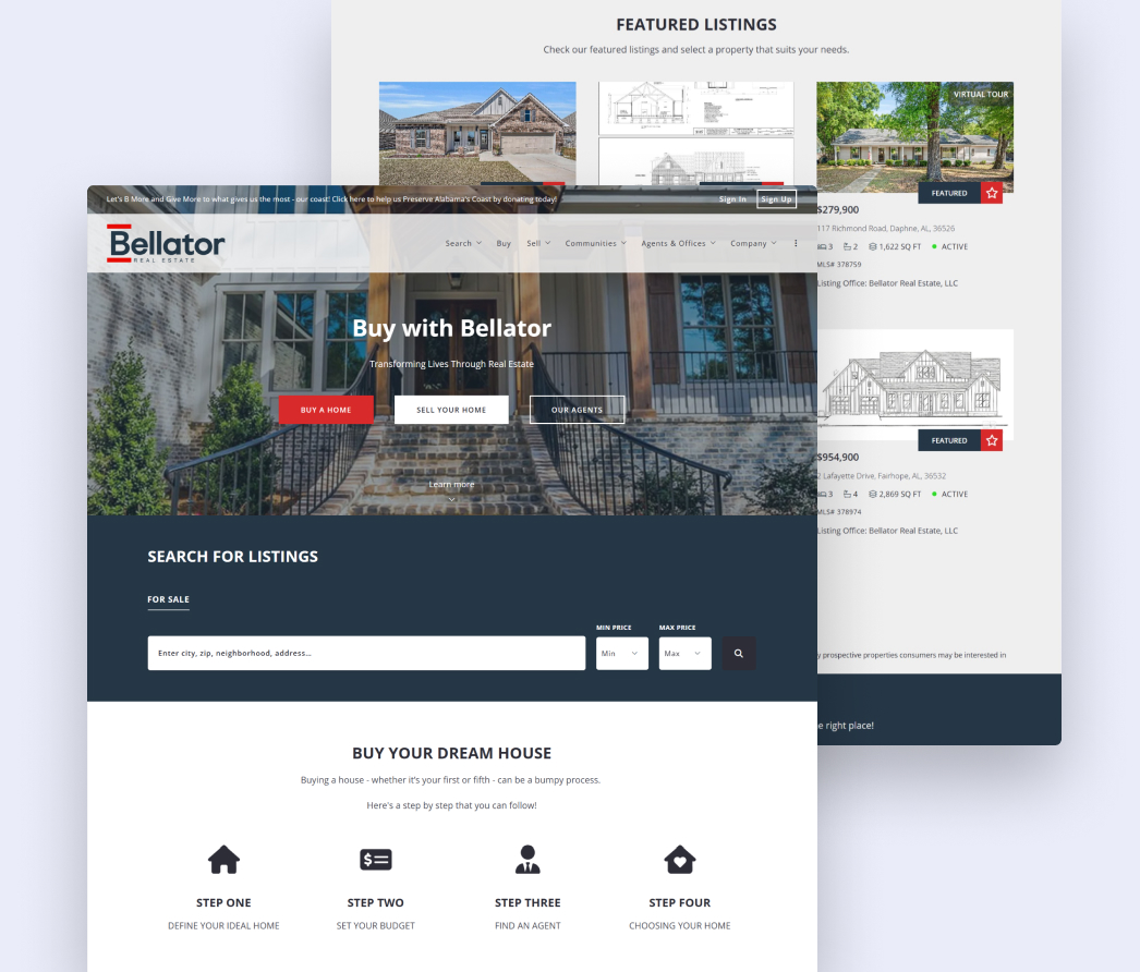 A mockup of a project