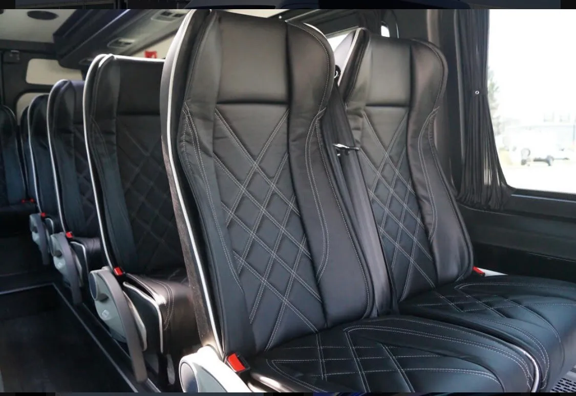 Leather seats in a Sprinter
