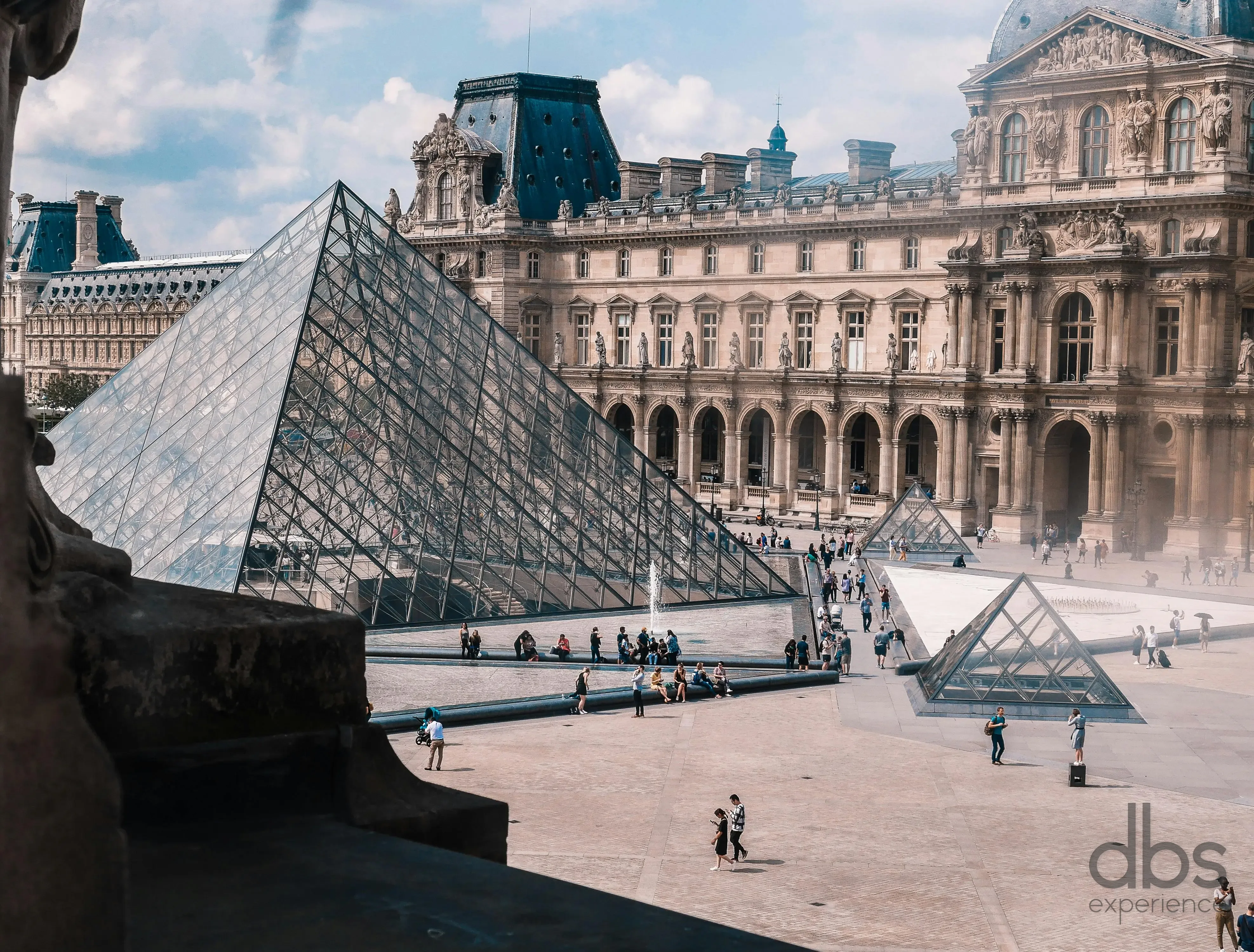 The Louvre pyramid, a regular stop on group programmes in Paris