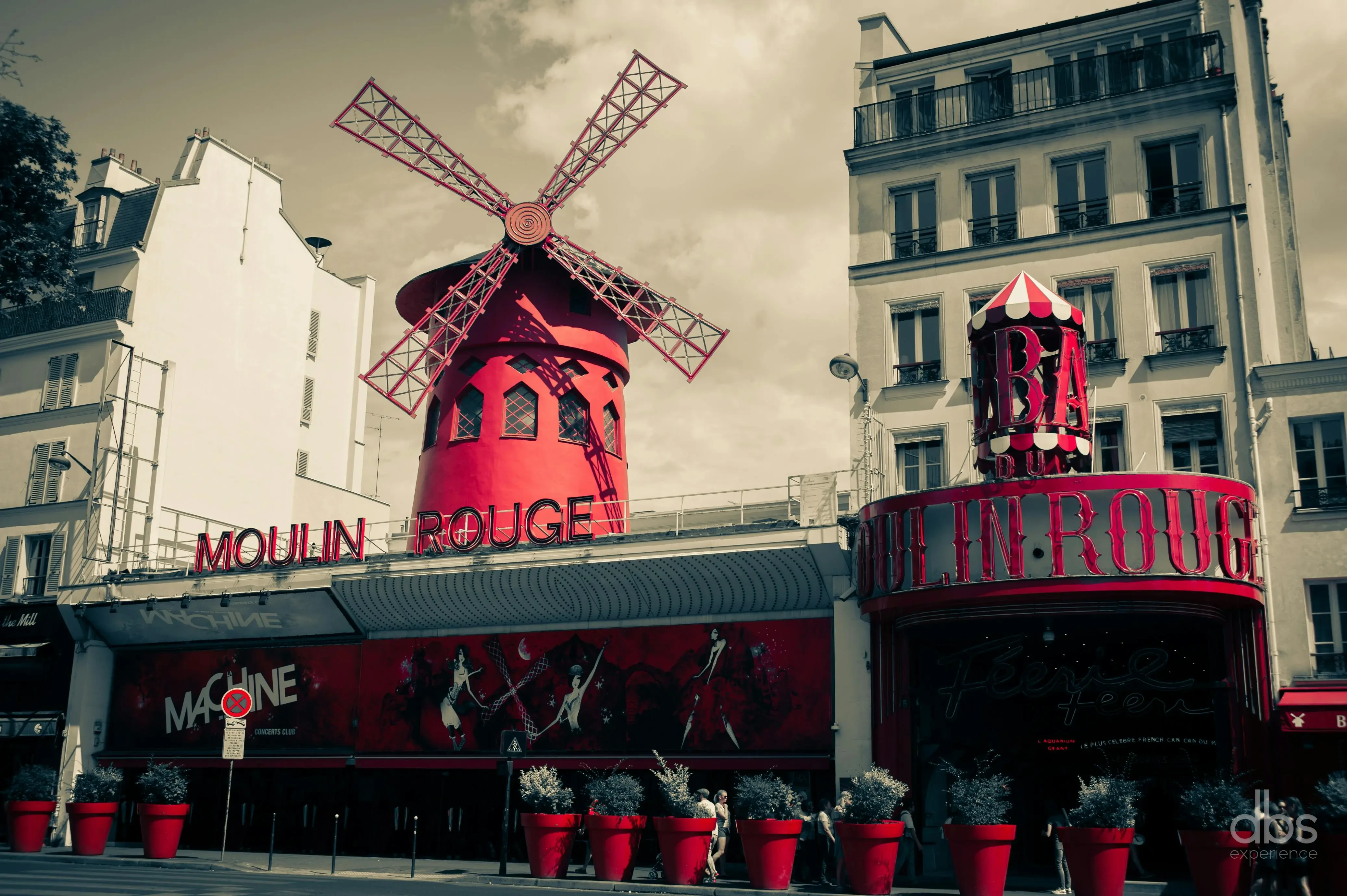 The Moulin Rouge in Montmartre