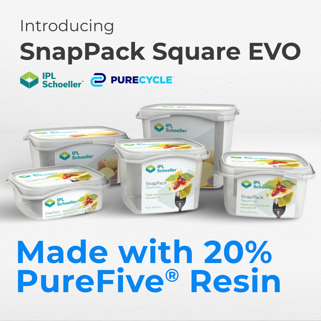 IPL Schoeller & PureCycle Launch Off-the-Shelf Container Line, SnapPack Square EVO, Ahead of State Sustainability Mandates 