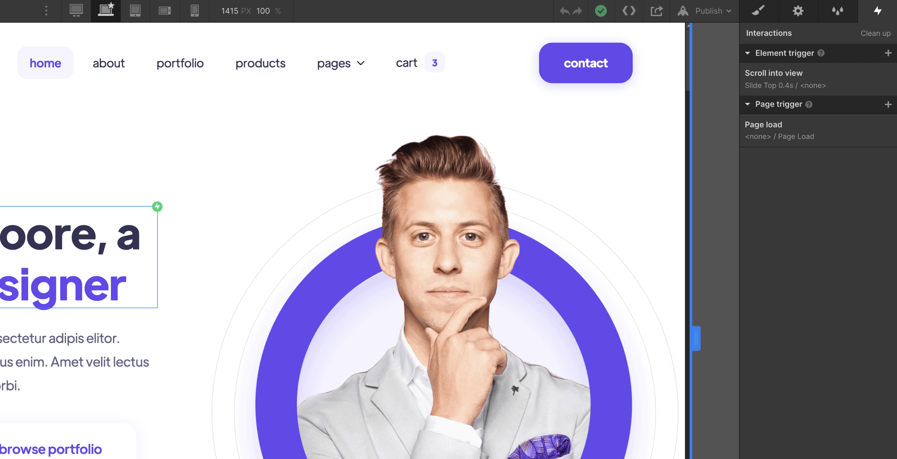 Animation - Designer Webflow Template
