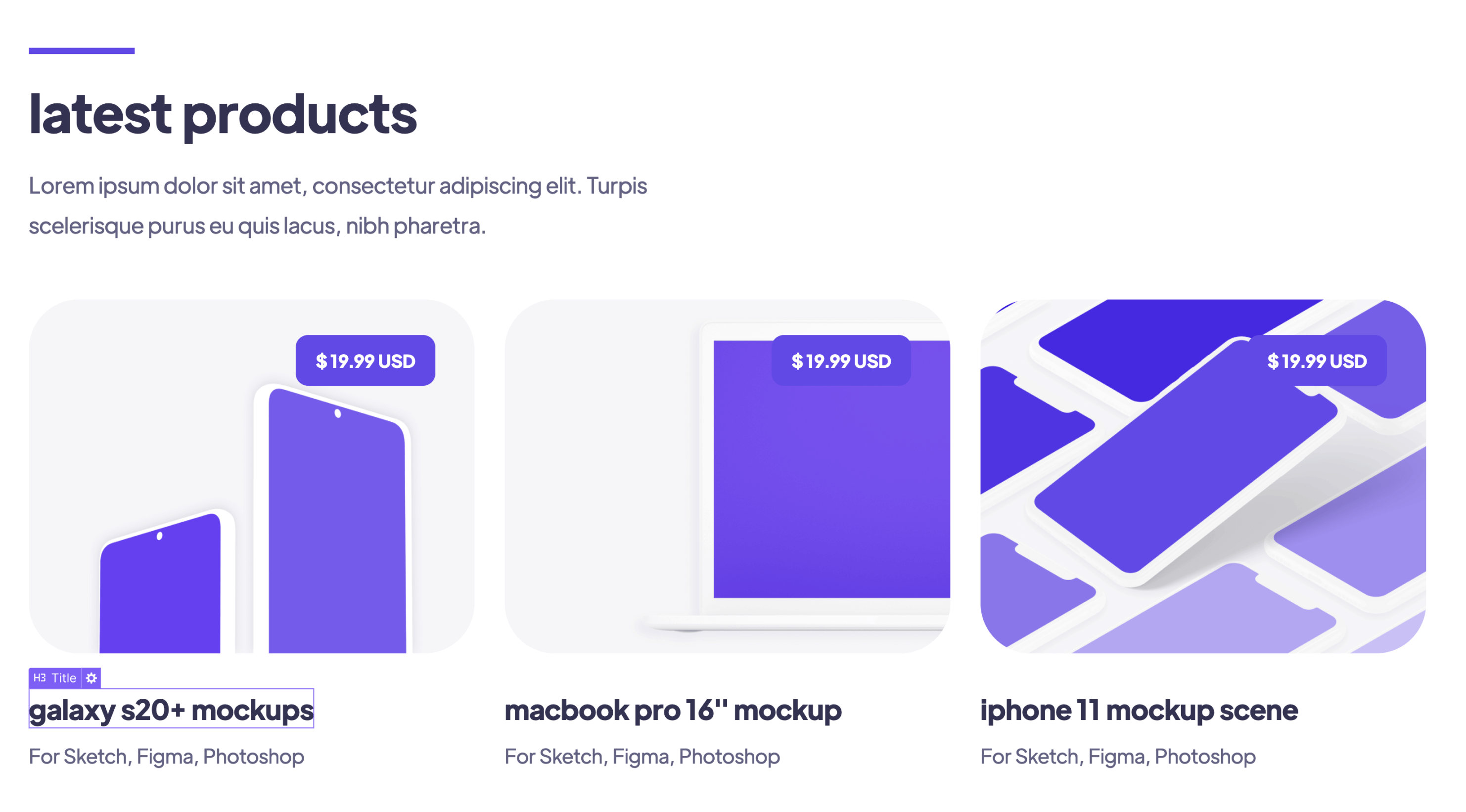 eCommerce Products - Designer Webflow Template