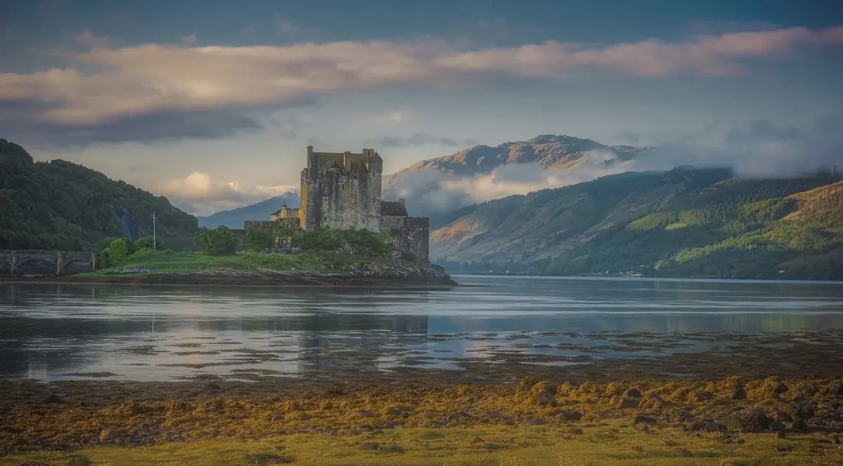 Eilean Donan Castle in the western Highlands