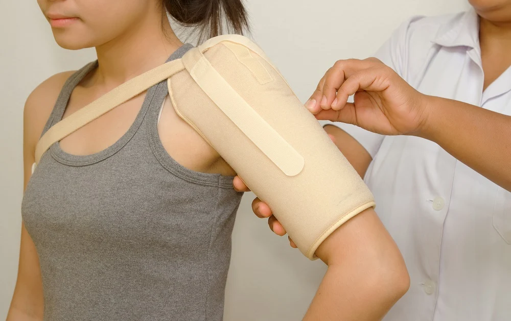 Put On a Shoulder Brace