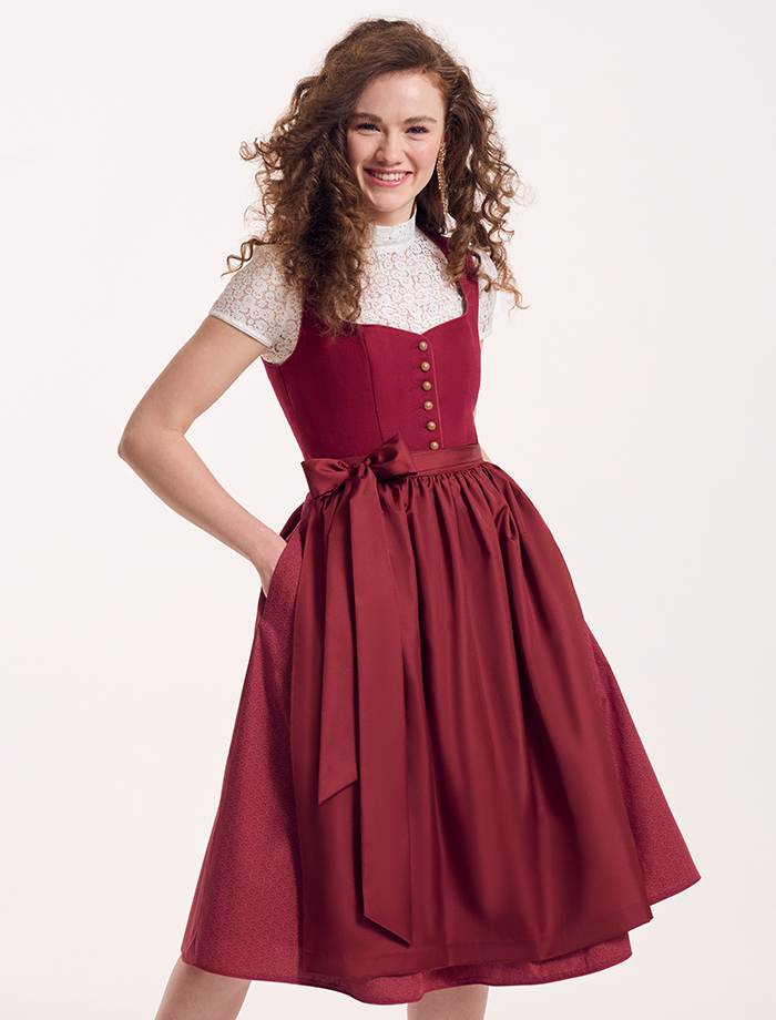 Dirndl Nora N° A25502-46 <br> Dirndlbluse Inga mit Kurzarm N° A24022/KA-2