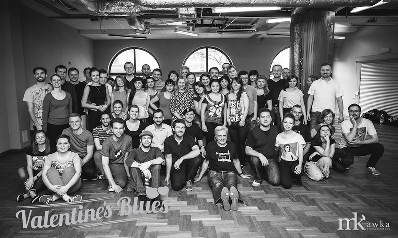 Blues w Warszawie, zajęcia tańca bluesowego podczas festiwalu Valntine's Blues 2015