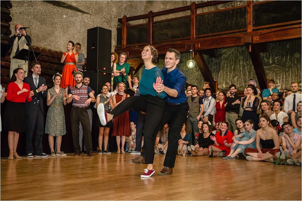 Finał Advanced Lindy Hop Jack and Jill na Dragon Swing w Krakowie.
