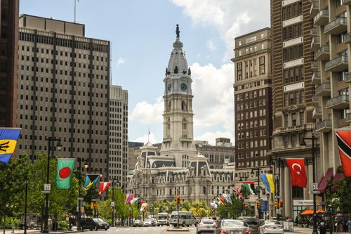 Una foto del Ayuntamiento de Filadelfia