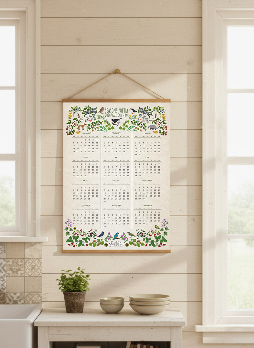 Seasons Beauty Wall Year Calendar