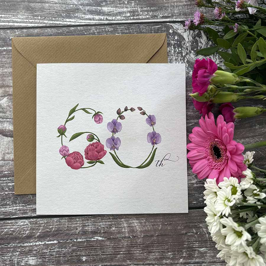 60th Birthday Card for Her