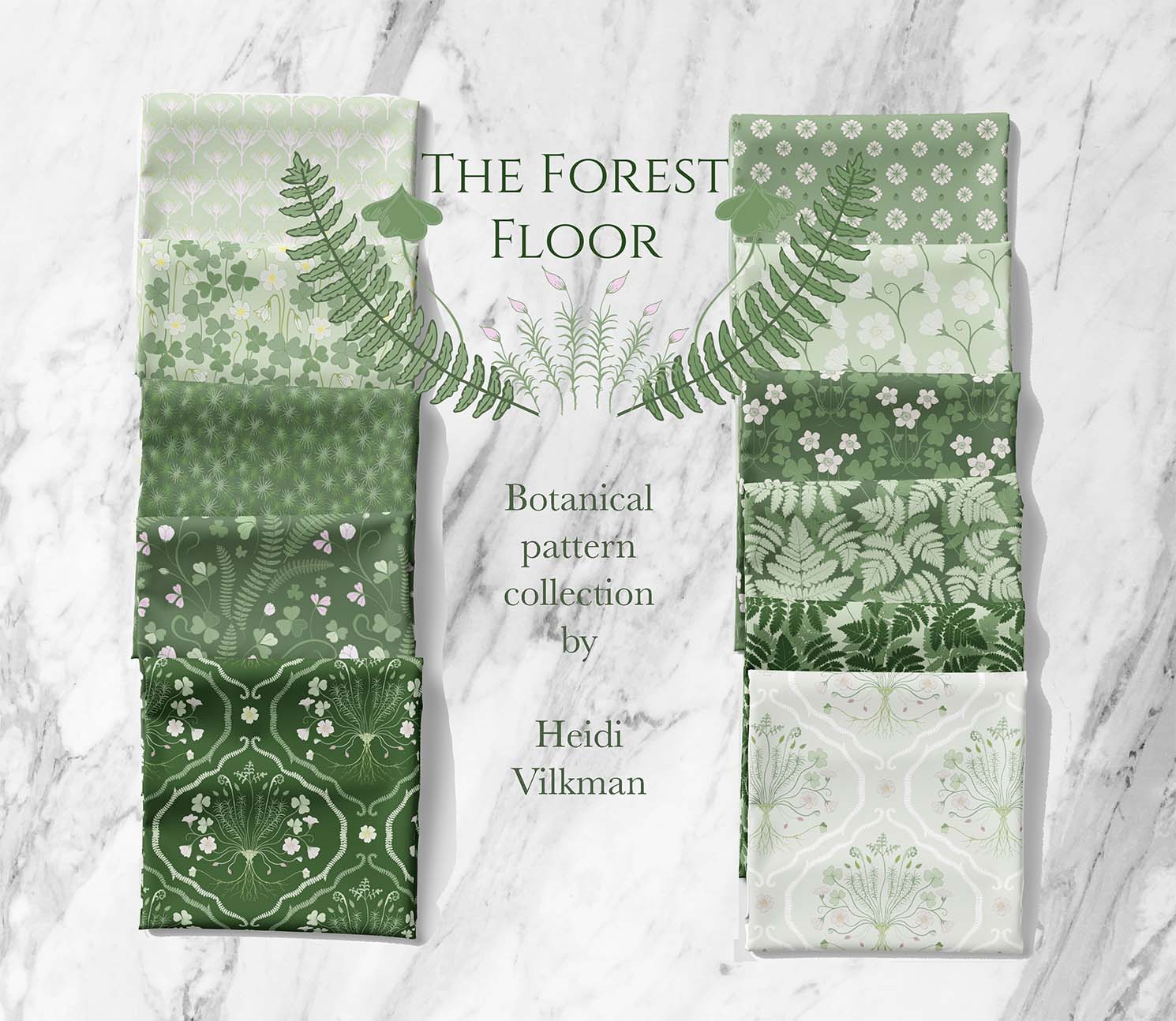 Forest Floor botanical pattern collection