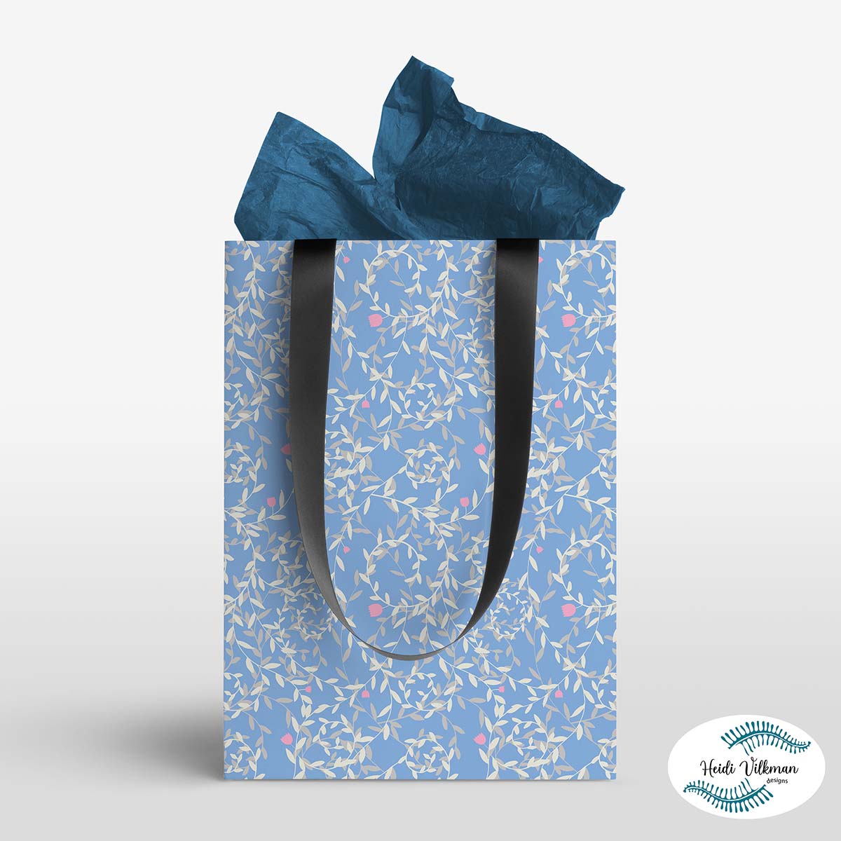 Gift bag floral surface Pattern design for gift wrap